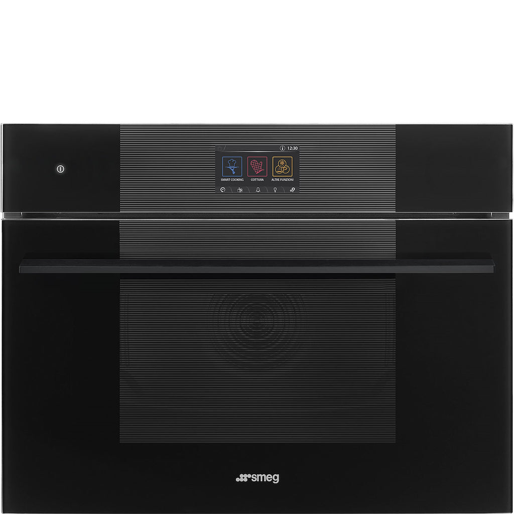 Smeg SO4104S4PB3 Linea 45cm Compact Steam100 Pro Oven - Black