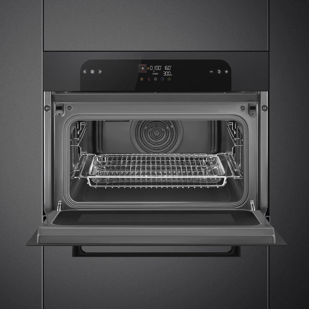 Smeg SO4202M1BI Built-In Compact Oven - Black