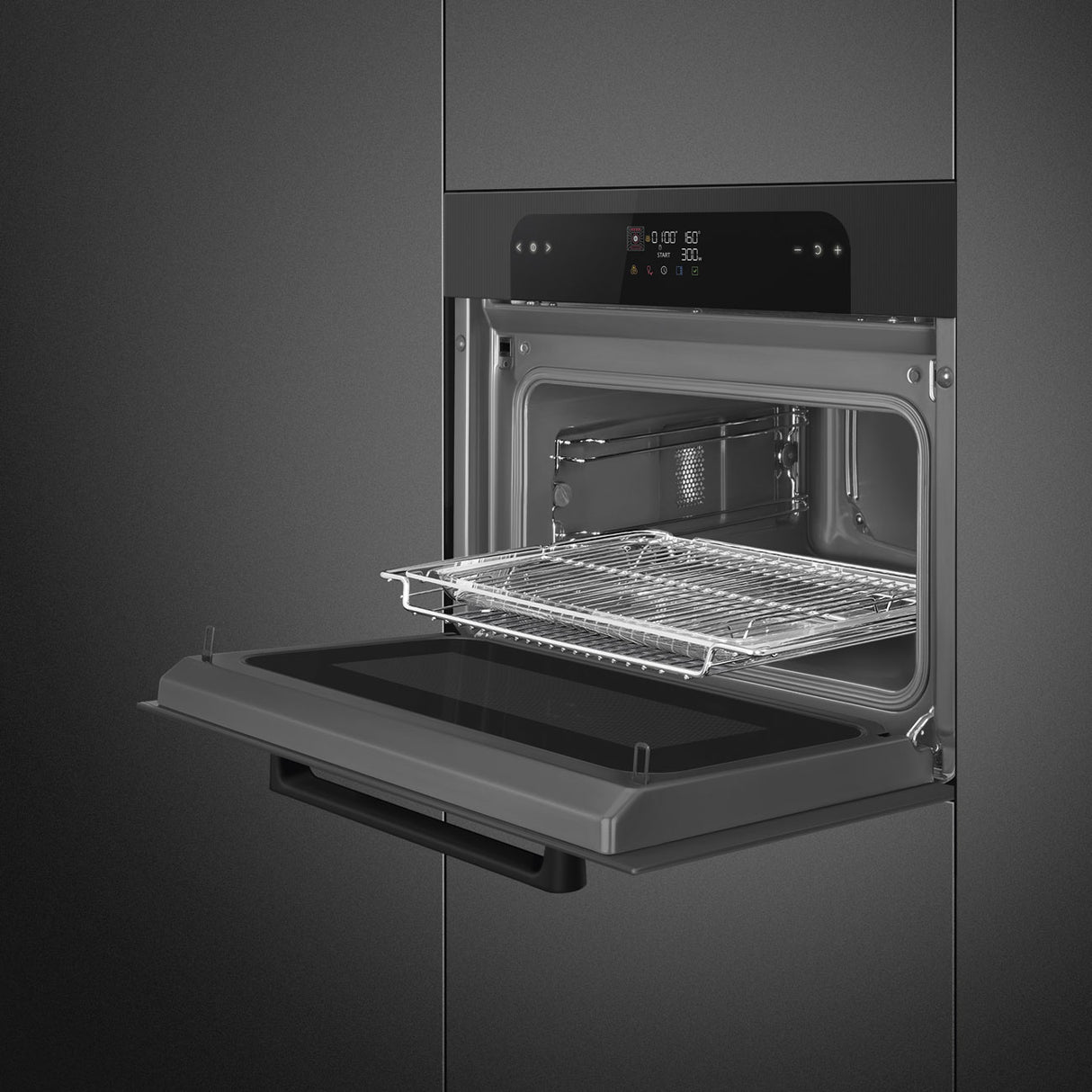 Smeg SO4202M1BI Built-In Compact Oven - Black
