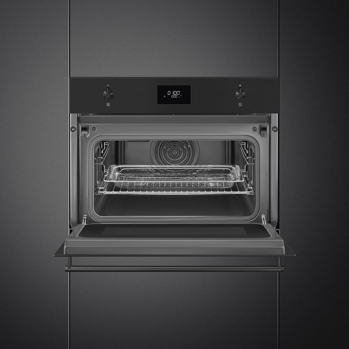 Smeg SO4301M1N Classic Built-In Compact Oven - Black