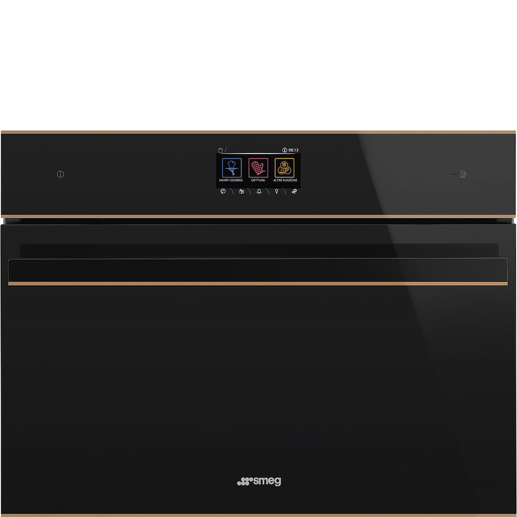 Smeg SO4604M2PNR 45cm Dolce Stil Novo Speedwave Combi Microwave, Copper