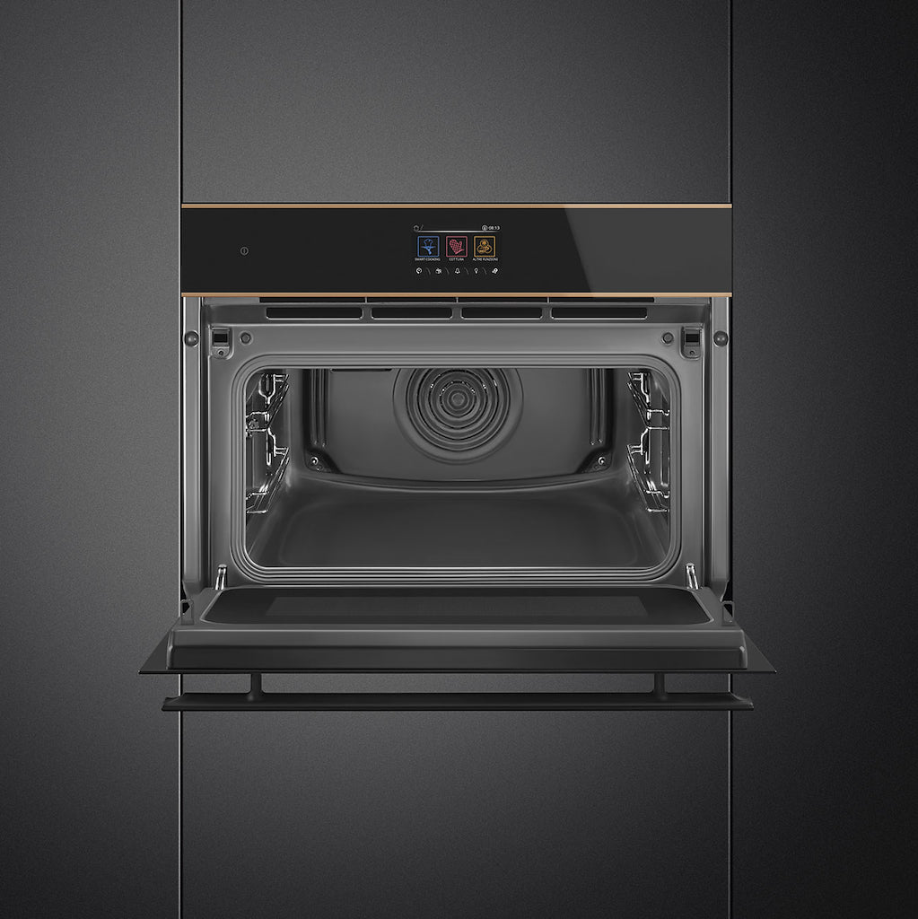 Smeg SO4604M2PNR 45cm Dolce Stil Novo Speedwave Combi Microwave, Copper