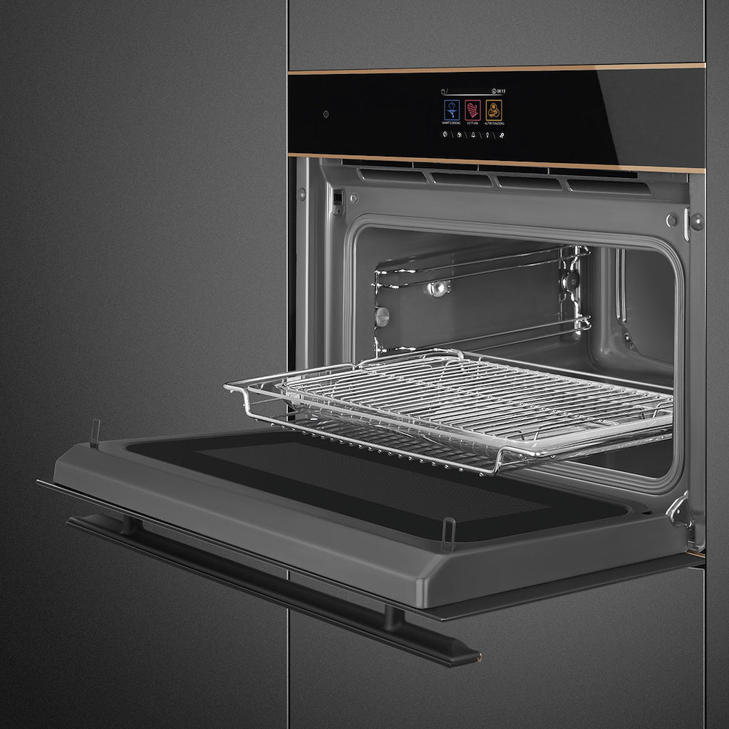 Smeg SO4604M2PNR 45cm Dolce Stil Novo Speedwave Combi Microwave, Copper