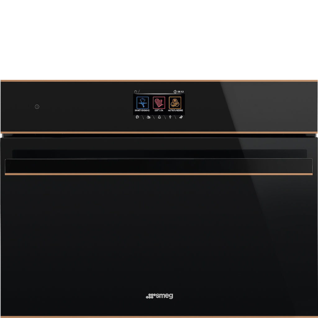Smeg SO4604S4PNR 45cm Dolce Stil Novo Steam 100 PRO Oven, Copper Trim