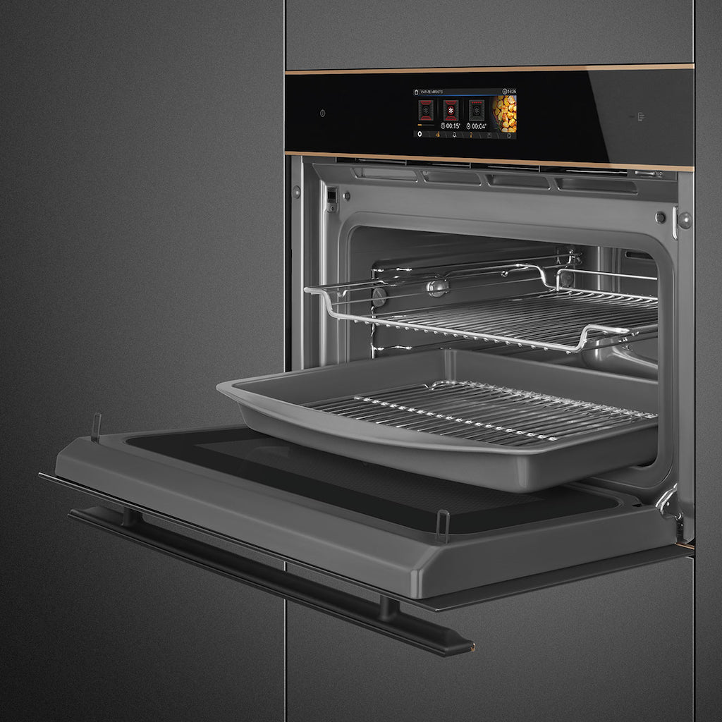 Smeg SO4606WAPNR Compact 45cm Dolce Stil Novo Omnichef Wi-Fi Oven, Copper