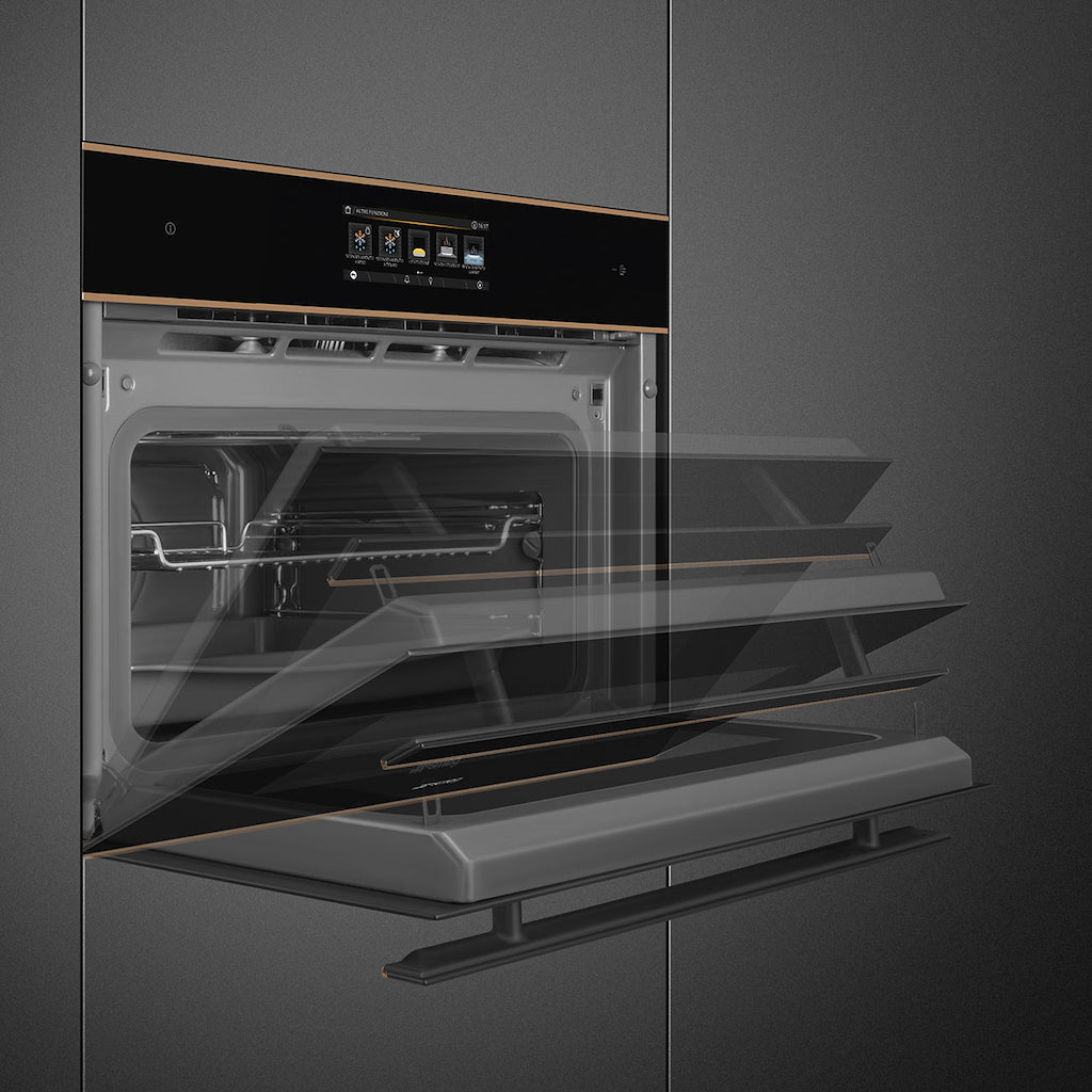 Smeg SO4606WAPNR Compact 45cm Dolce Stil Novo Omnichef Wi-Fi Oven, Copper