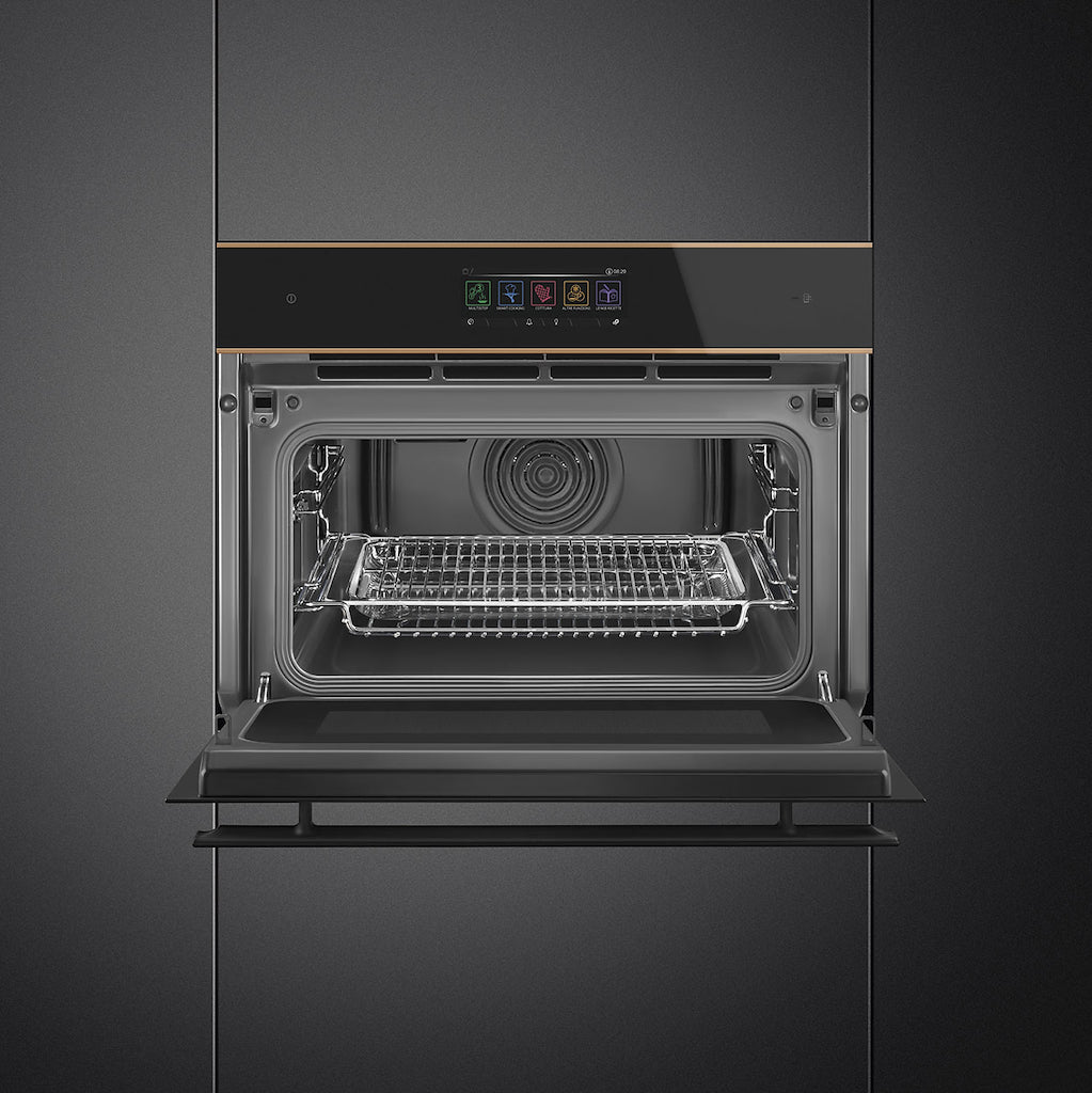 Smeg SO4606WM2PNR 45cm Dolce Stil Novo Speedwave WiFi Combi Microwave