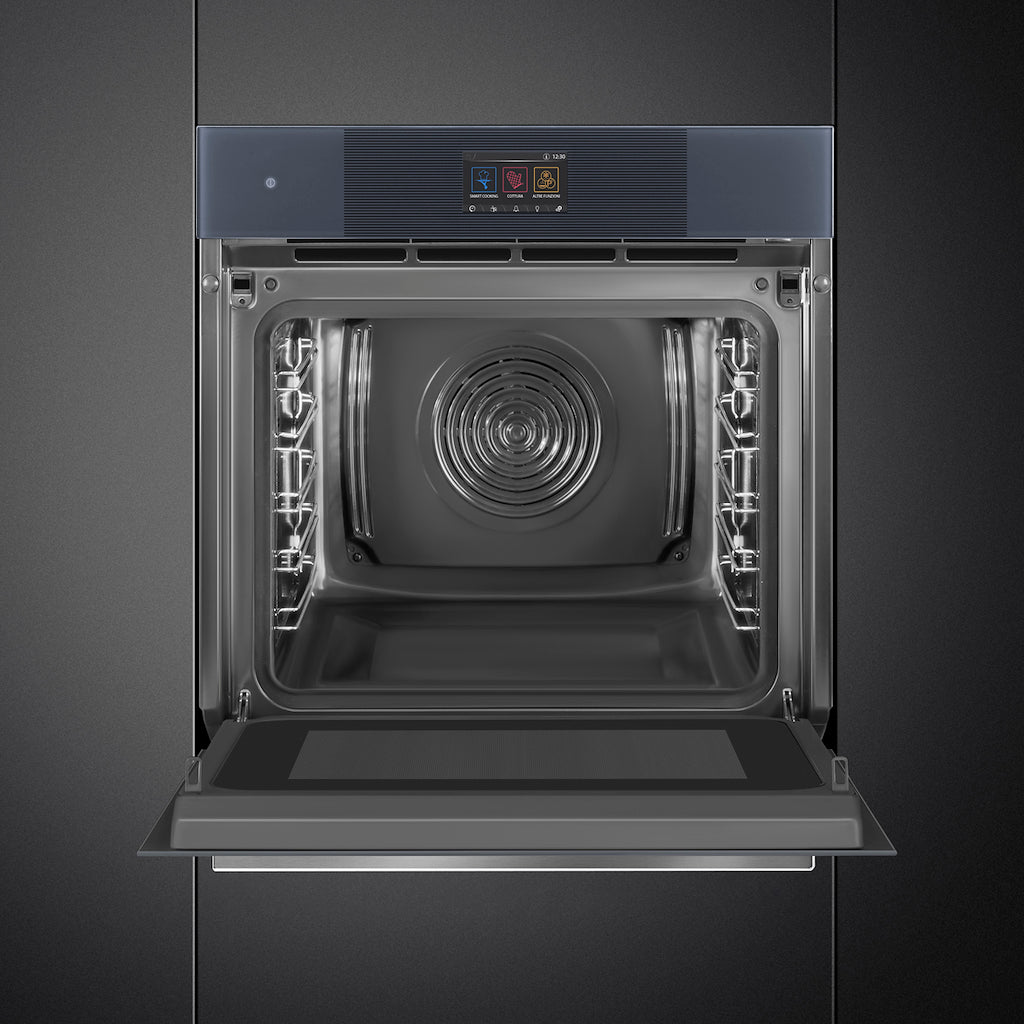 Smeg SO6104APG 60cm Linea Omnichef Single Oven, Neptune Grey