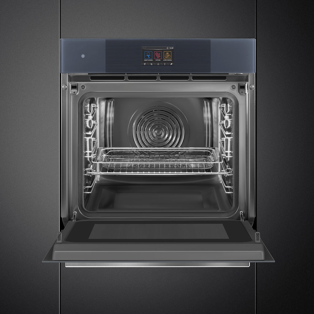 Smeg SO6104APG 60cm Linea Omnichef Single Oven, Neptune Grey