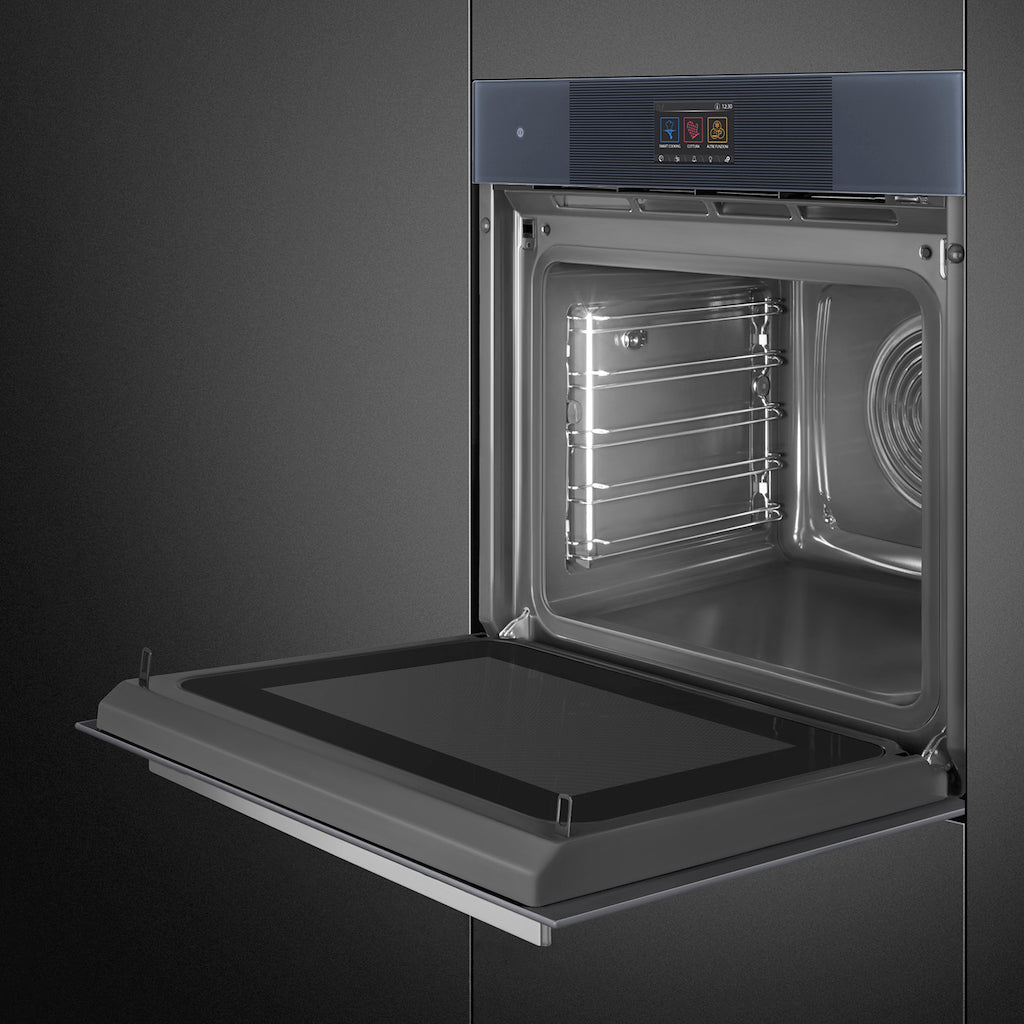 Smeg SO6104APG 60cm Linea Omnichef Single Oven, Neptune Grey