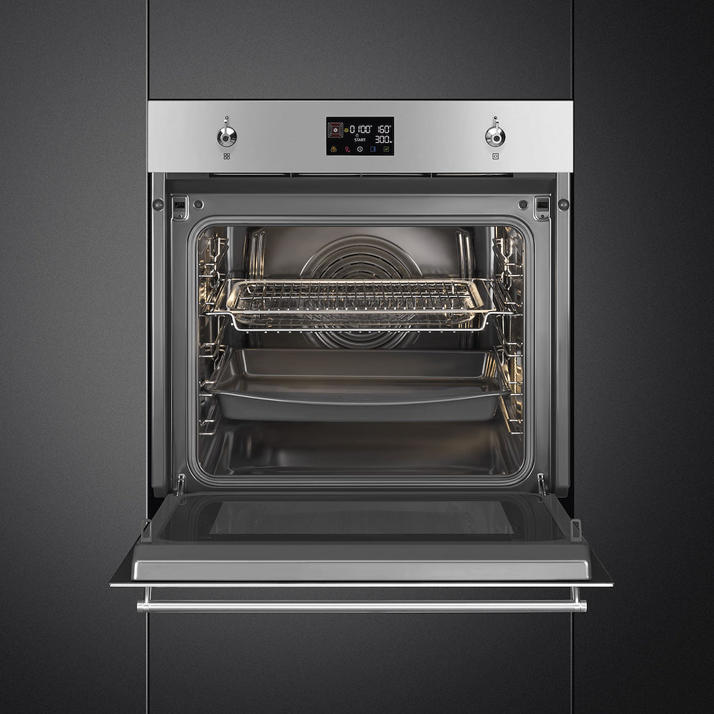 Smeg SO6302M2X 60cm Classic Speedwave XL Combi Microwave, Stainless Steel