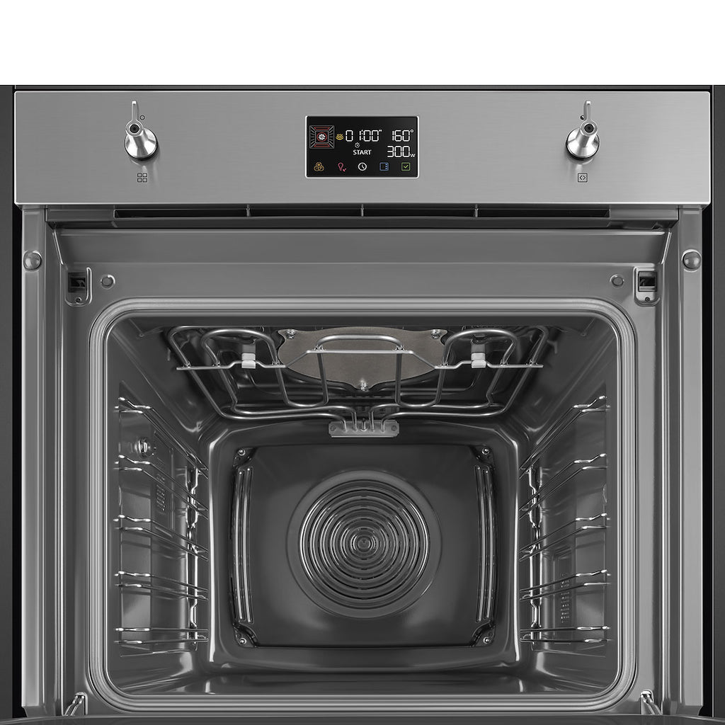 Smeg SO6302M2X 60cm Classic Speedwave XL Combi Microwave, Stainless Steel