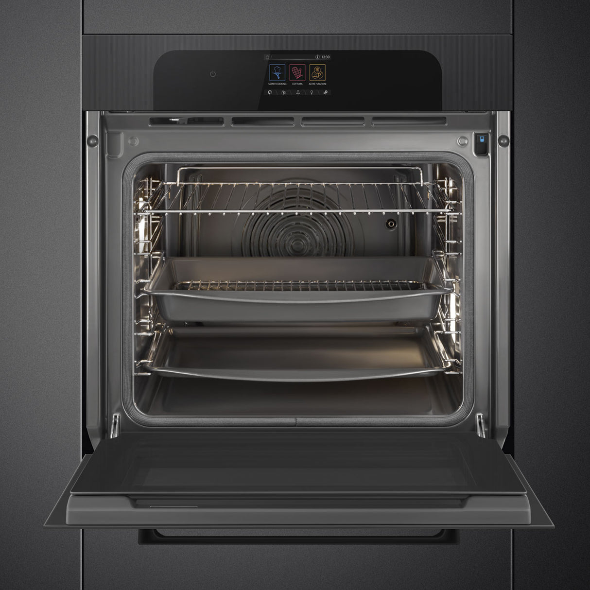 Smeg SOP6204S2PBI Pyrolytic Steam Oven - Black