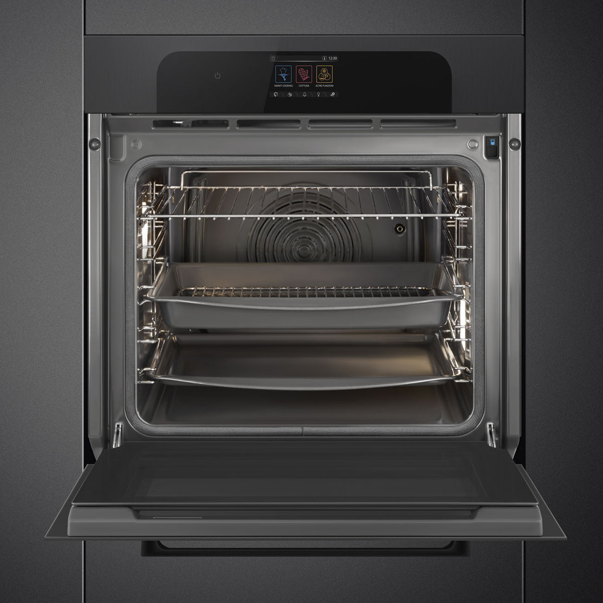 Smeg SOP6204S2PBI Pyrolytic Steam Oven - Black