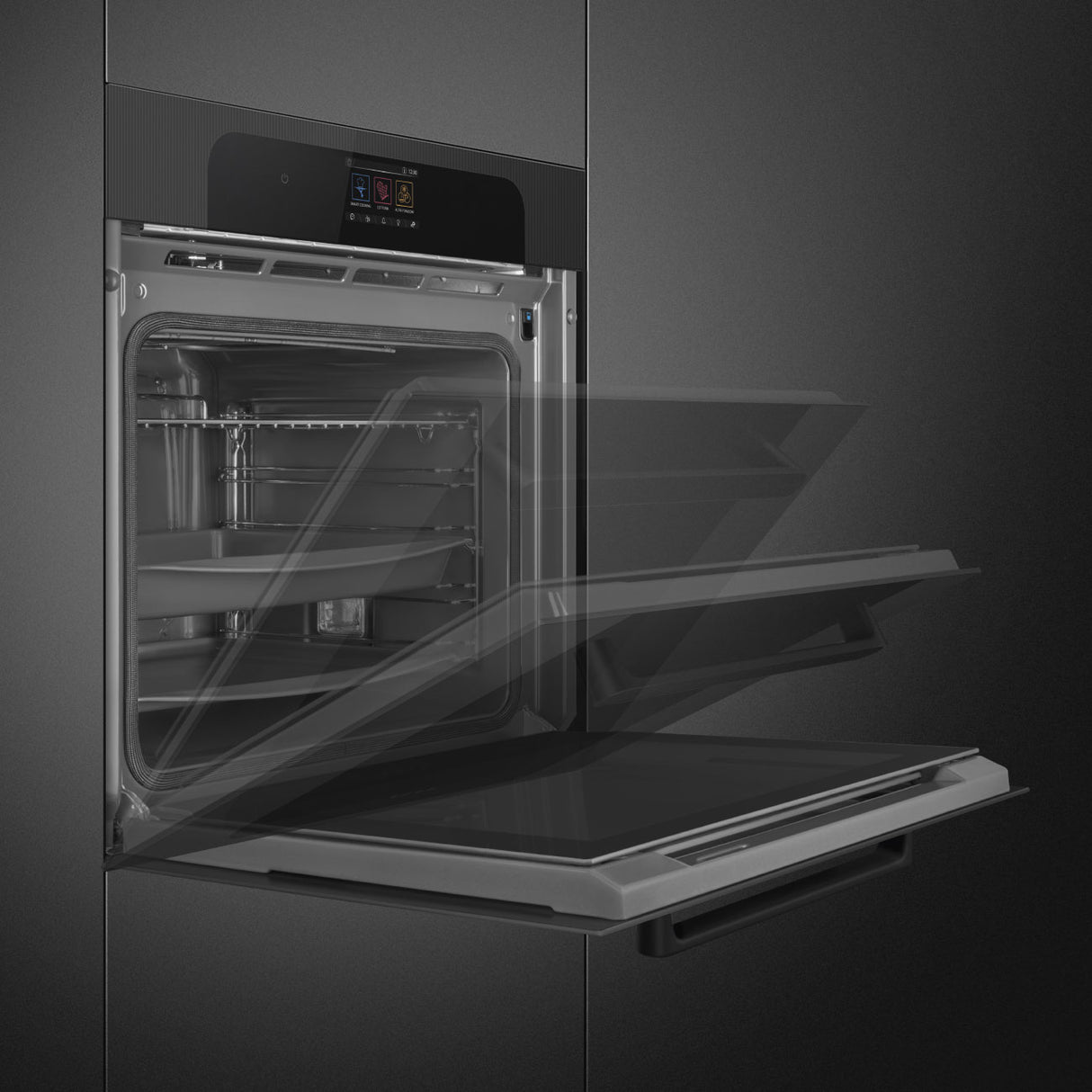 Smeg SOP6204S2PBI Pyrolytic Steam Oven - Black