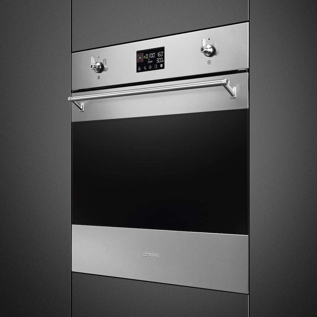 Smeg SOP6302TX 60cm Classic Pyrolytic Single Oven in Stainless Steel