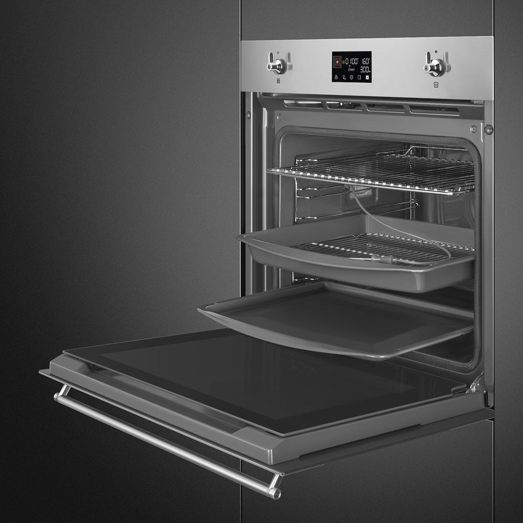 Smeg SOP6302TX 60cm Classic Pyrolytic Single Oven in Stainless Steel