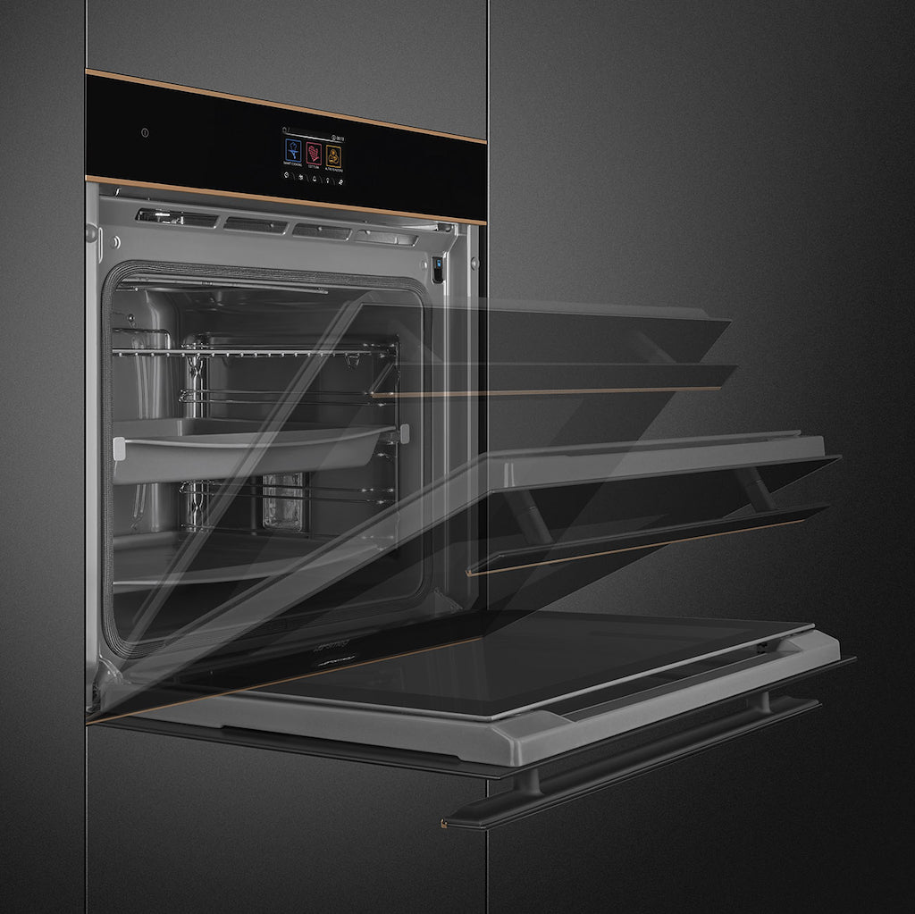 Smeg SOP6604S2PNR 60cm Dolce Stil Novo Pyrolytic SteamOne Oven with Copper Trim