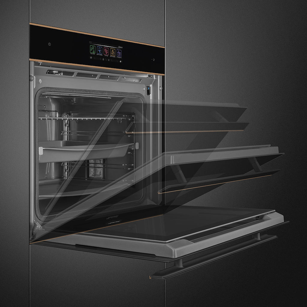 Smeg SOP6606WS2PNR 60cm Dolce Stil Novo Pyrolytic SteamOne Wi-Fi Oven