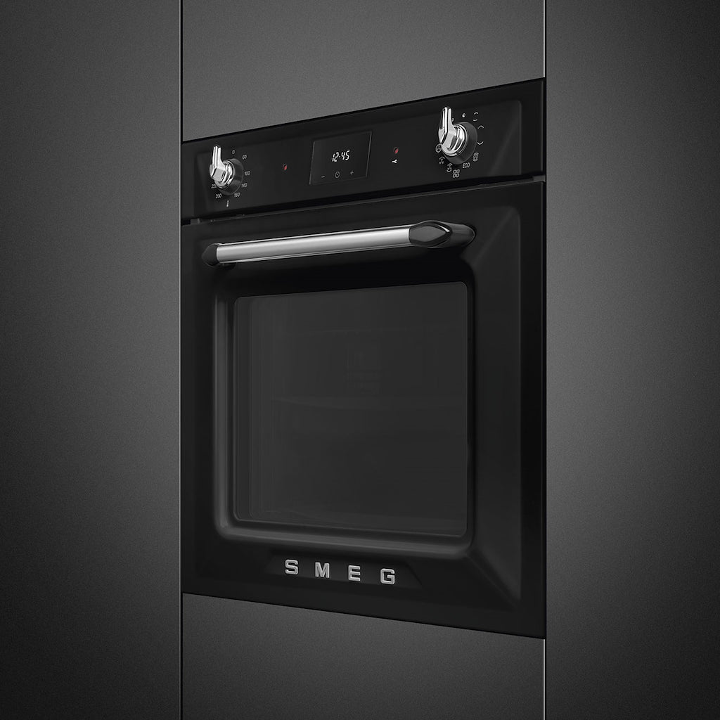 Smeg SOP6900TN 60cm Victoria Pyrolytic Single Oven, Black