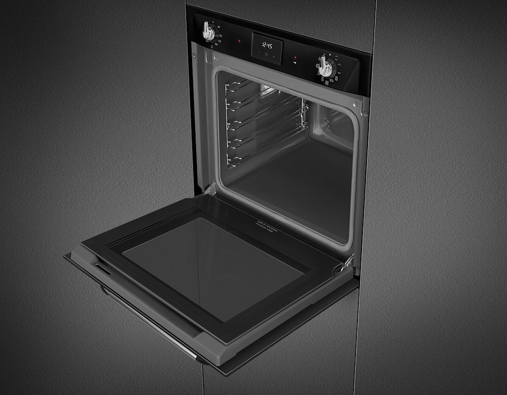 Smeg SOP6900TN 60cm Victoria Pyrolytic Single Oven, Black