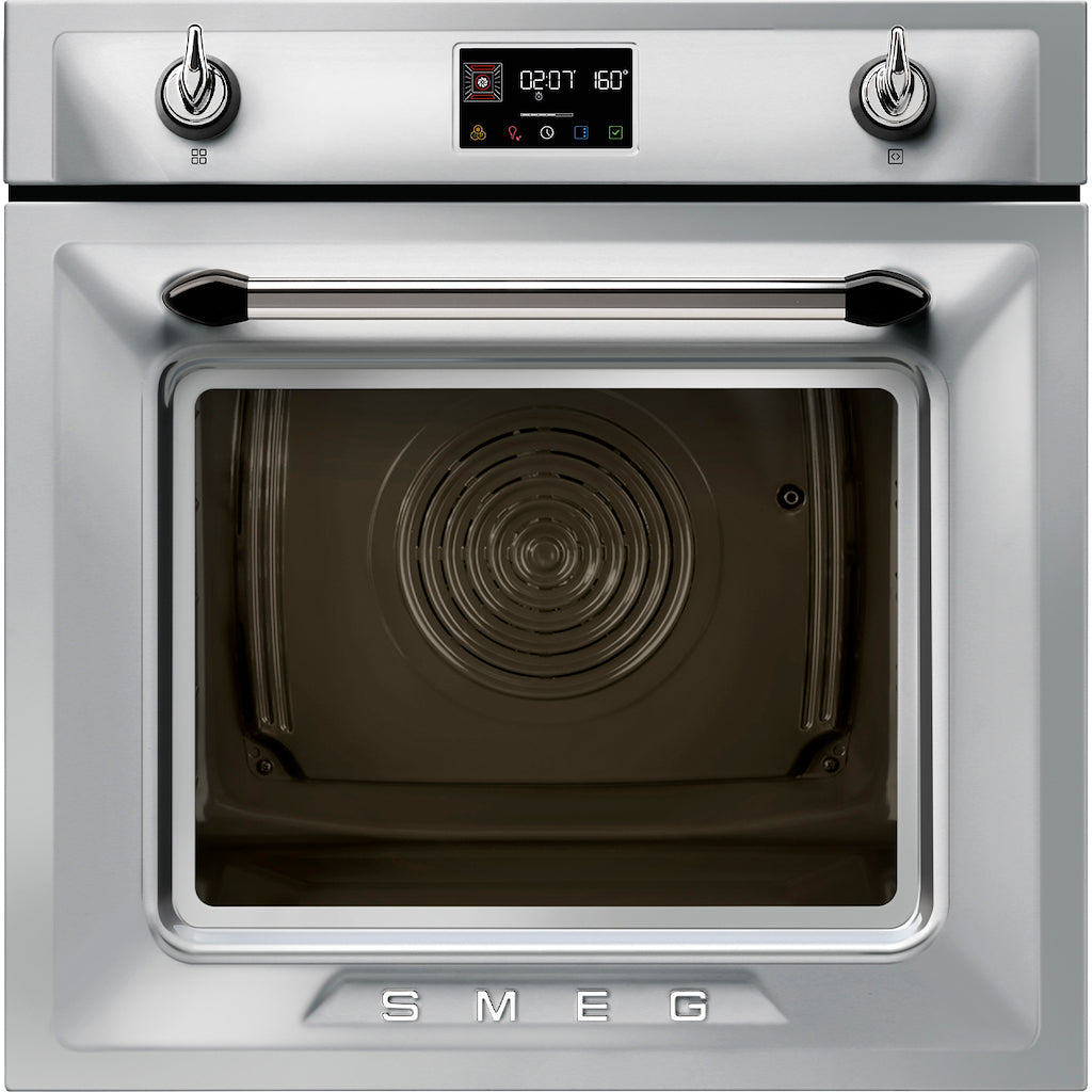 Smeg SOP6902S2PX 60cm Victoria Pyrolytic SteamOne Single Oven, Stainless Steel