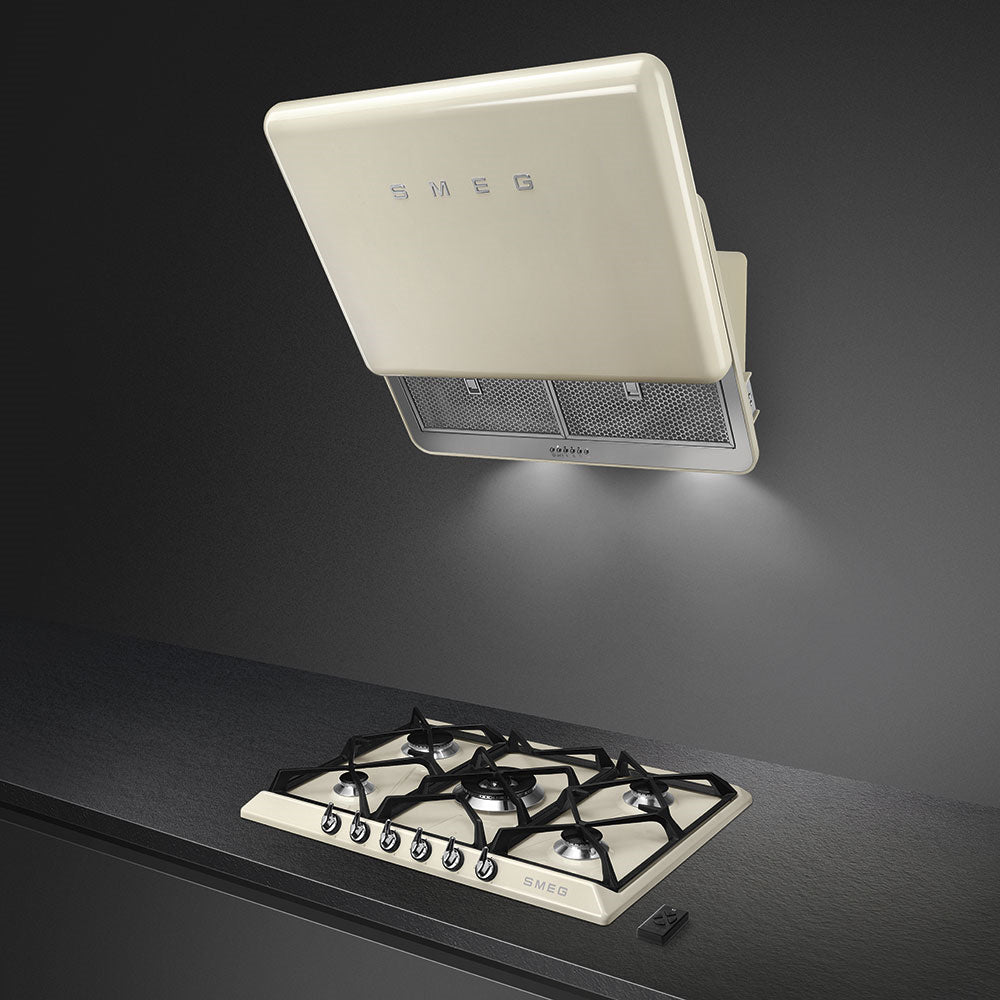 Smeg SR975PGH 69cm Victoria Gas Hob, Cream