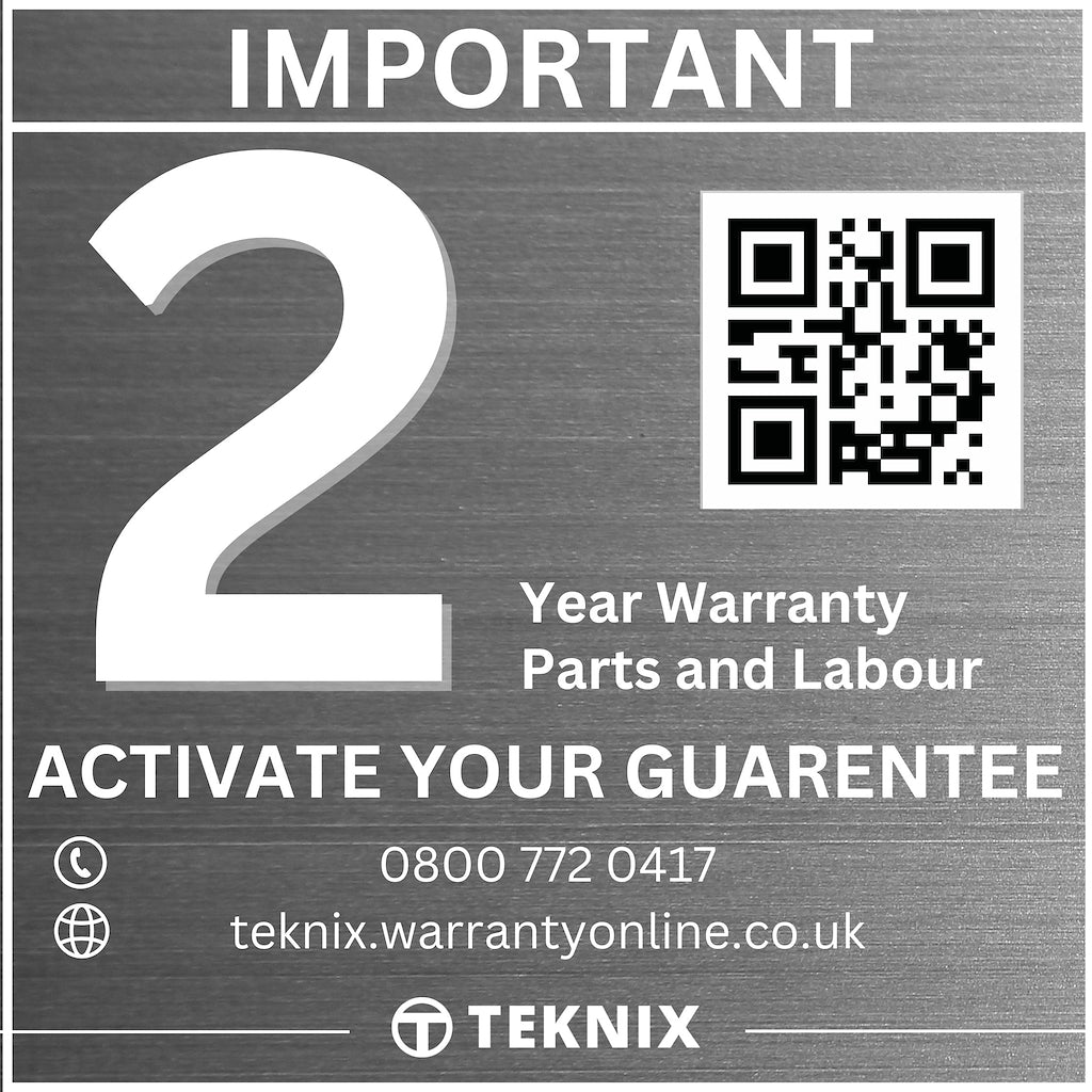 Teknix TK2CLED8W 8kg Condenser Tumble Dryer - White