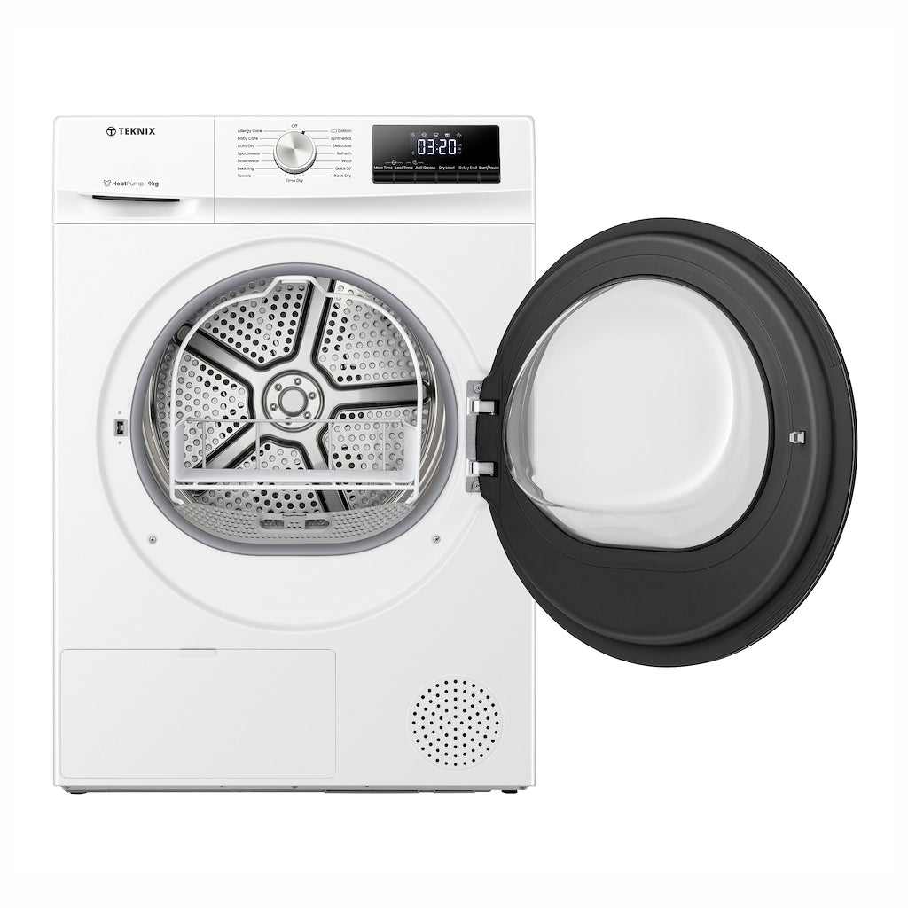 Teknix TK2HP9HW 9kg Heat Pump Tumble Dryer - White