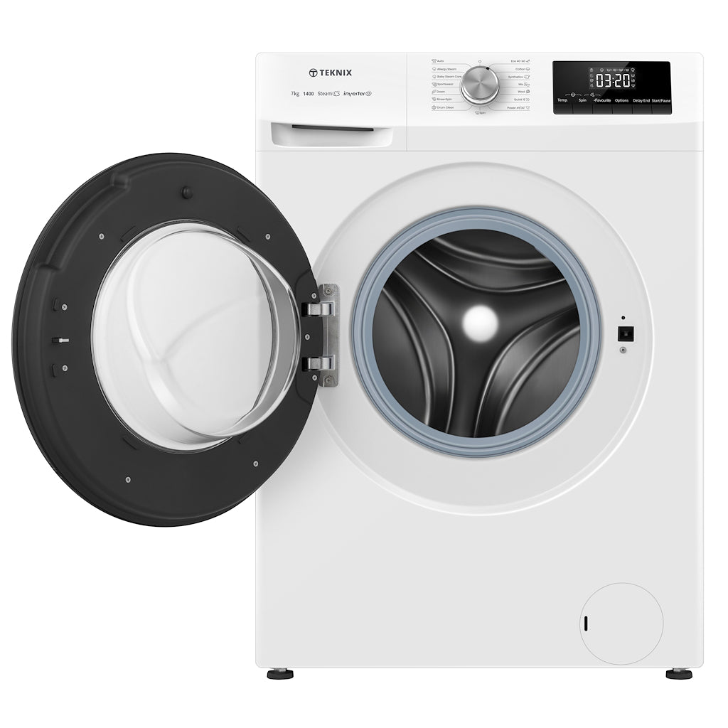 Teknix TK2W714HW 7kg Washing Machine with 1400rpm Spin - White