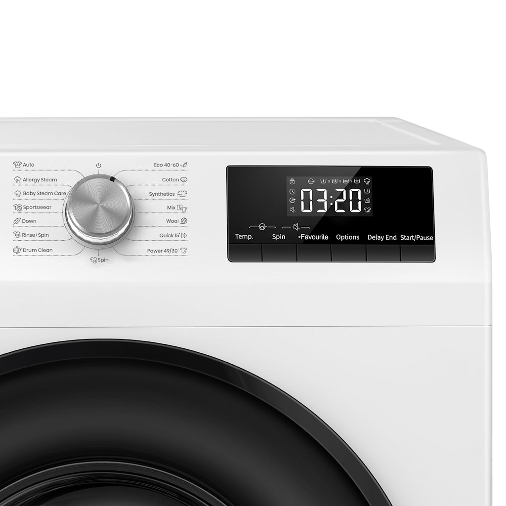 Teknix TK2W814HW 8kg Washing Machine with 1400rpm Spin - White