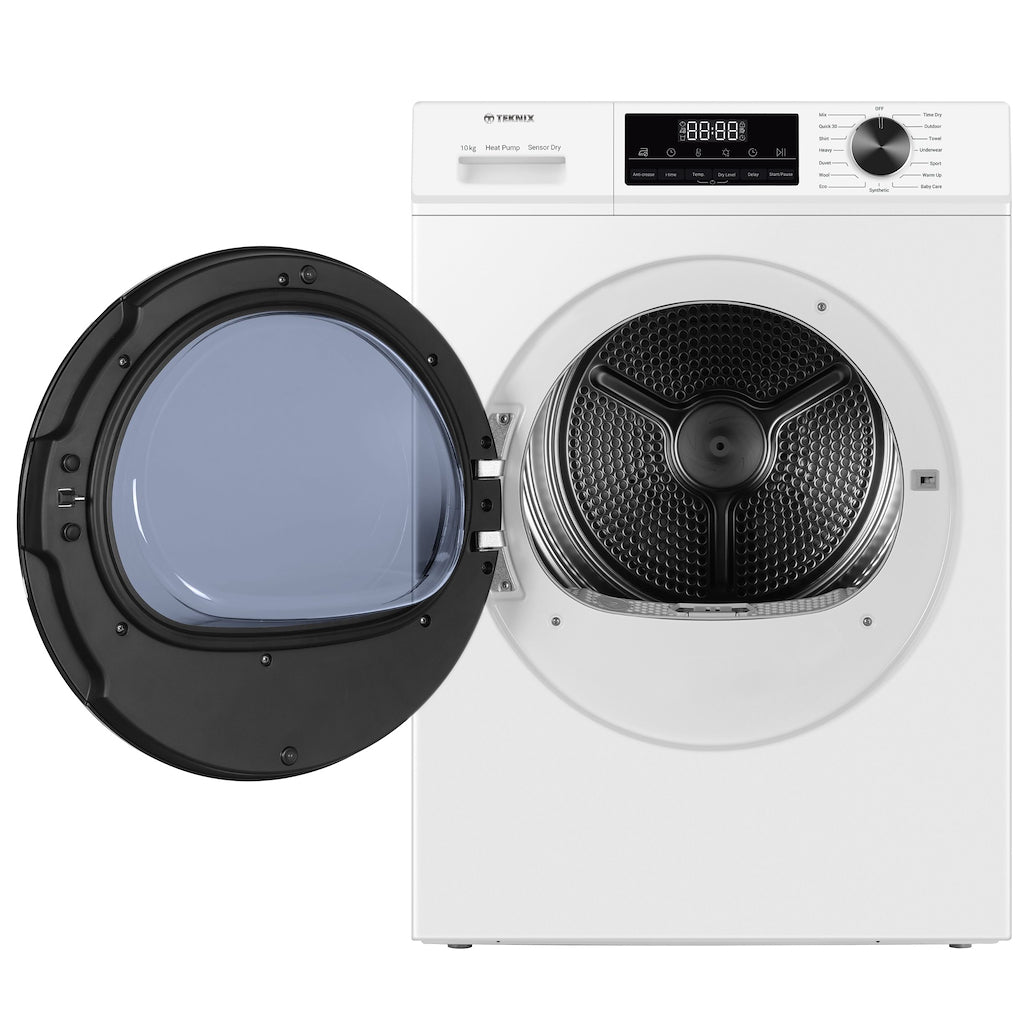 Teknix TK3HP10XW 10kg Heat Pump Tumble Dryer - White