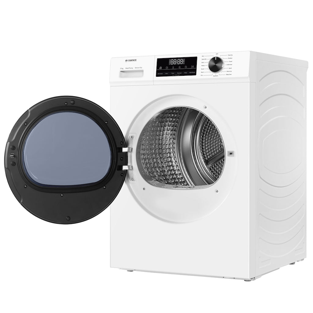 Teknix TK3HP10XW 10kg Heat Pump Tumble Dryer - White