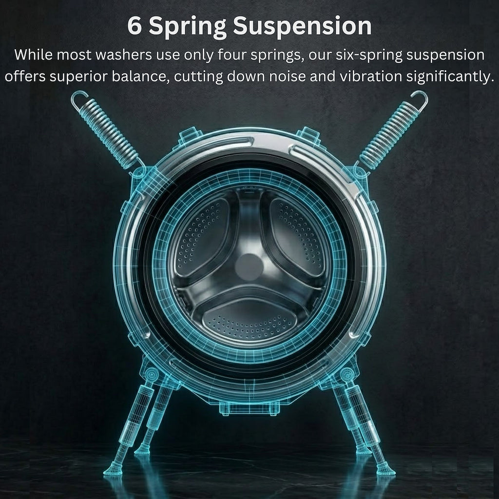 Teknix TK3W814XS 3 Series 8kg Washing Machine with 1400rpm Spin - Titanium