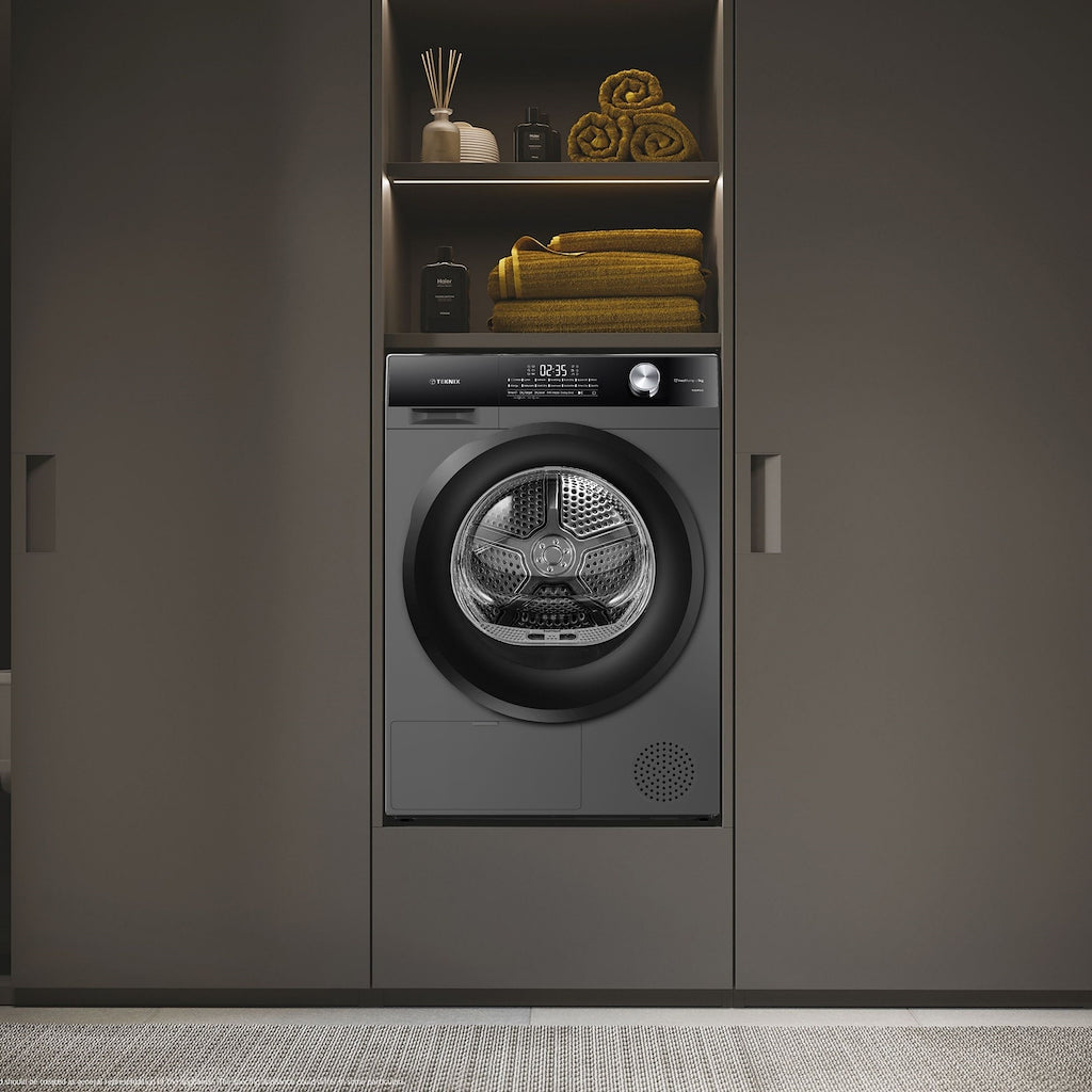 Teknix TK5HP9HS 5 Series 9kg Heat Pump Tumble Dryer - Titanium