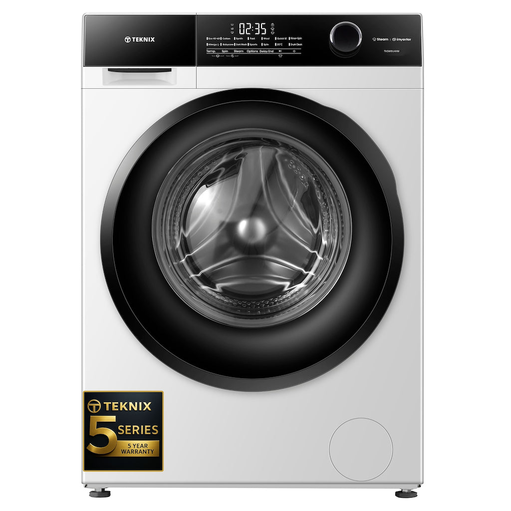 Teknix TK5W914HW 5 Series 9kg Washing Machine with 1400rpm Spin - White