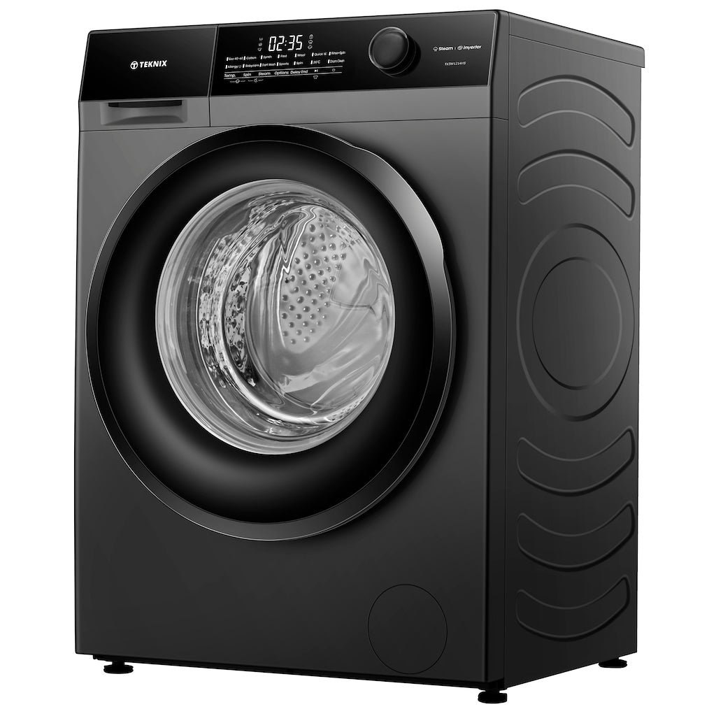 Teknix TK5W1214HS 5 Series 12kg Washing Machine with 1400rpm Spin - Graphite