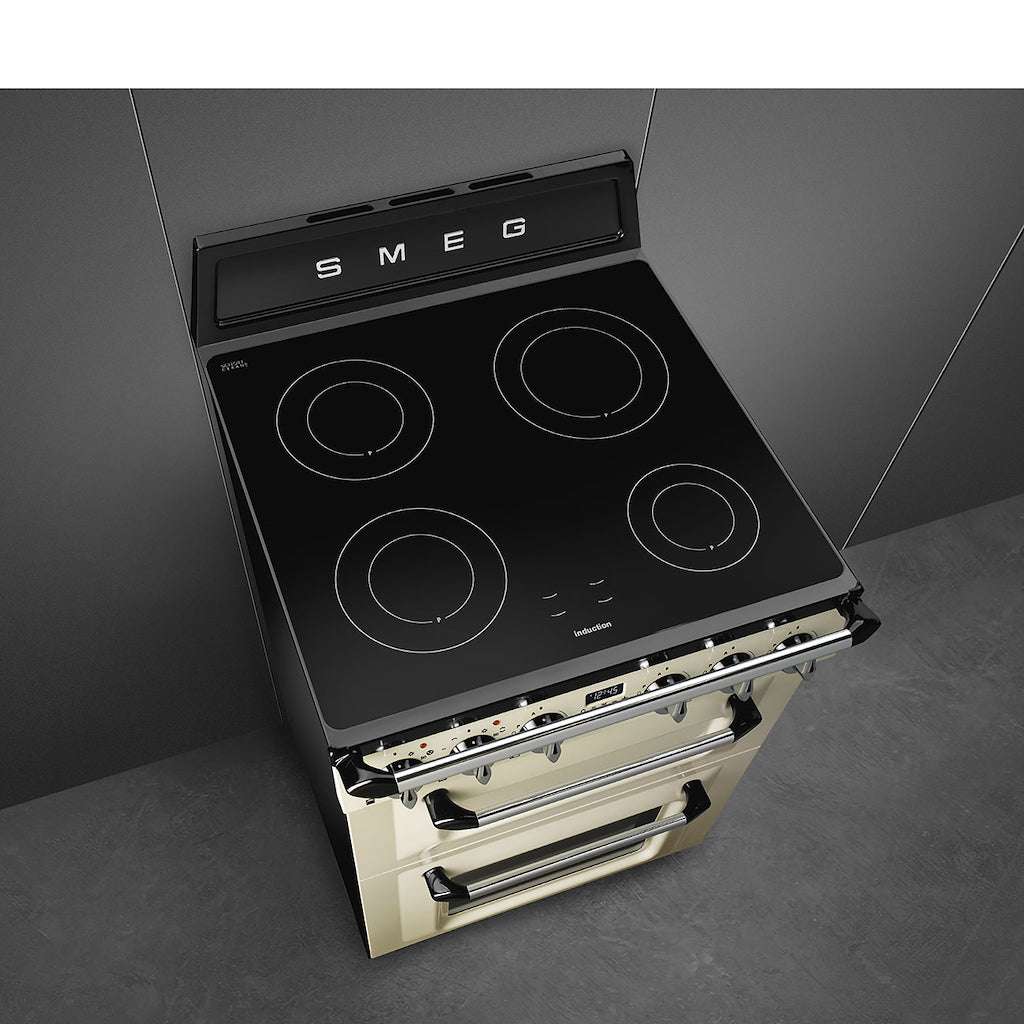 Smeg TR62IP2 60cm Victoria Electric Cooker, Cream