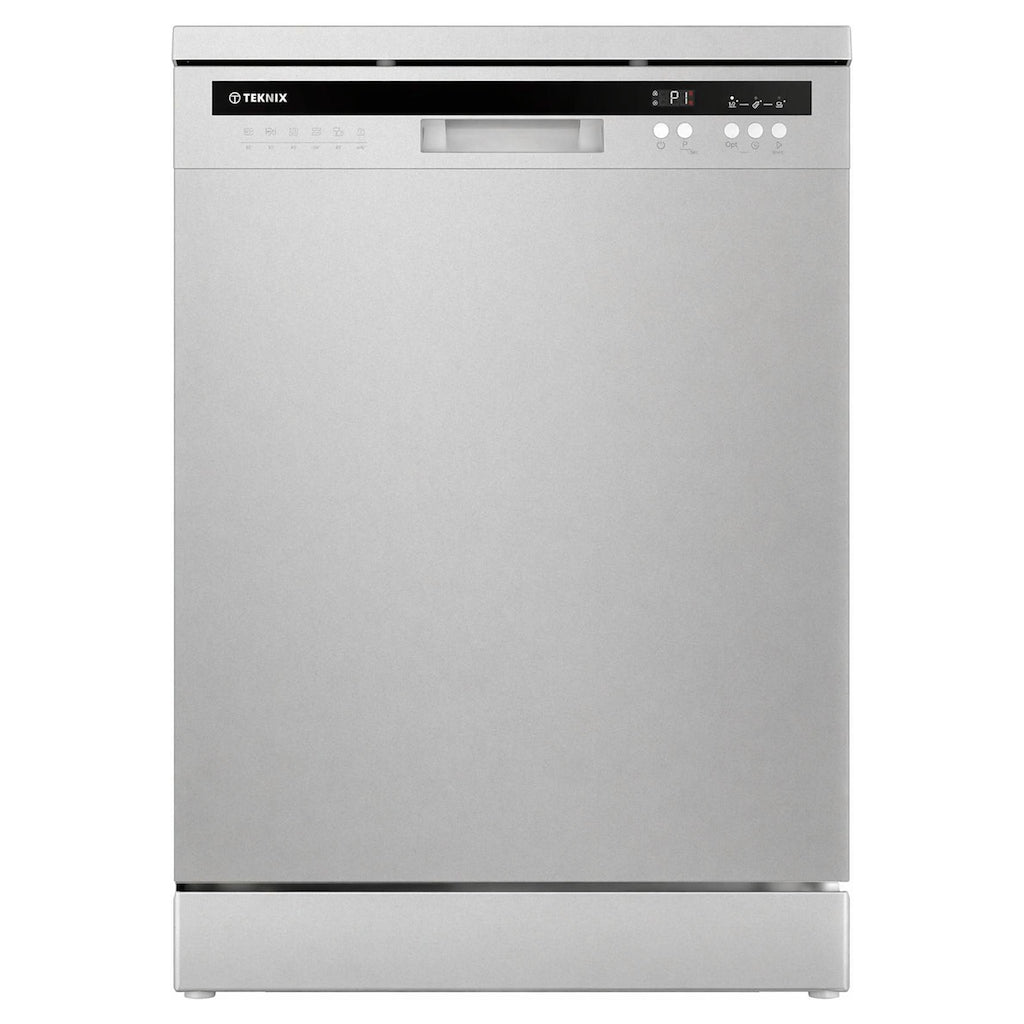 Teknix TX3FD618S 3 Series Freestanding 60cm Dishwasher - 15 Place Settings - Energy Class C - Silver