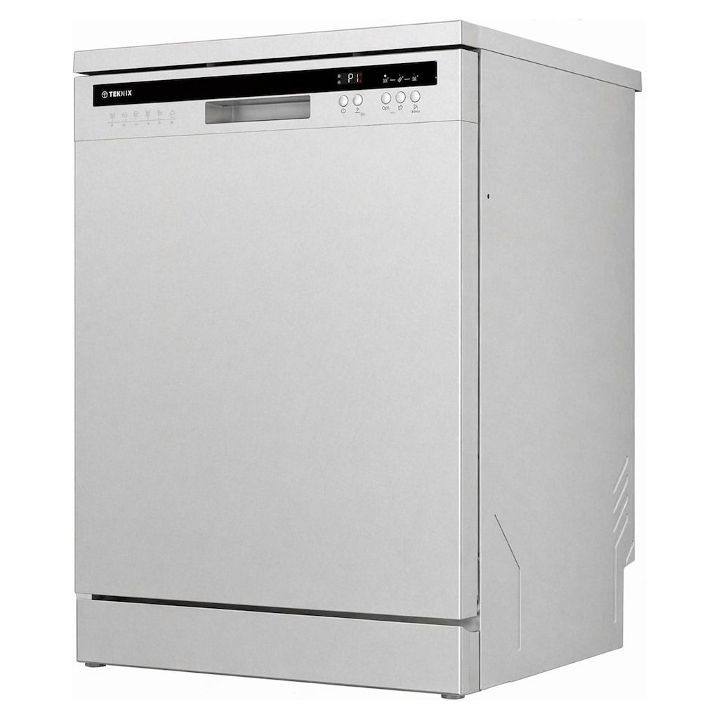 Teknix TX3FD618S 3 Series Freestanding 60cm Dishwasher - 15 Place Settings - Energy Class C - Silver