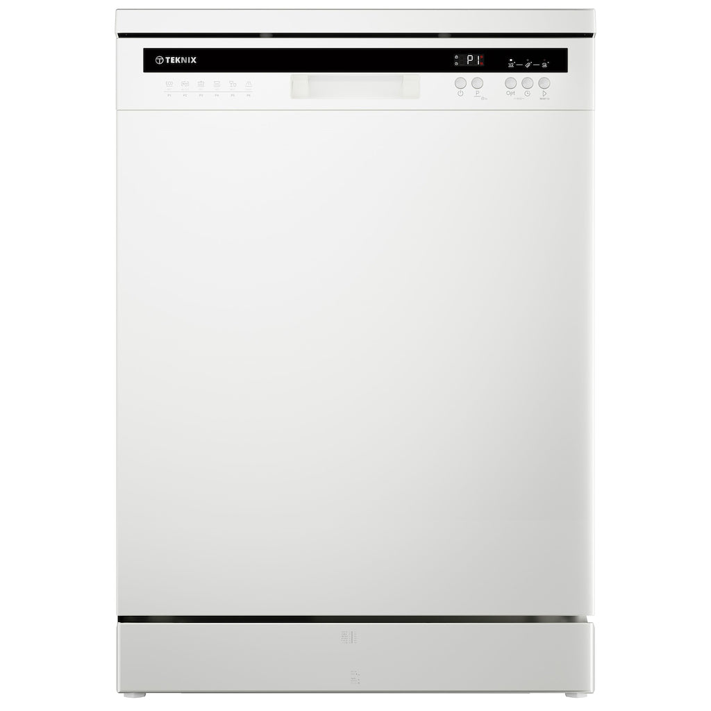 Teknix TX3FD618W 3 Series Freestanding 60cm Dishwasher - 15 Place Settings - Energy Class C - White