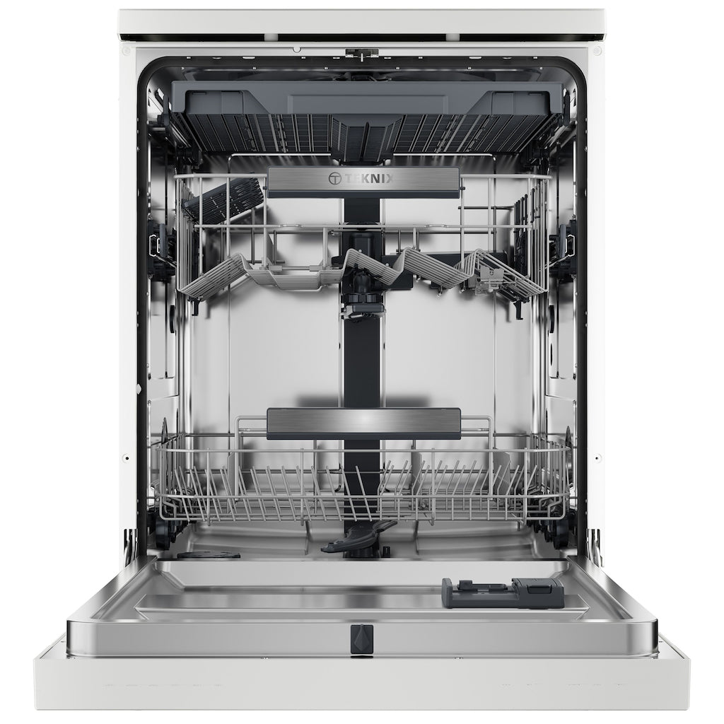 Teknix TX3FD618W 3 Series Freestanding 60cm Dishwasher - 15 Place Settings - Energy Class C - White