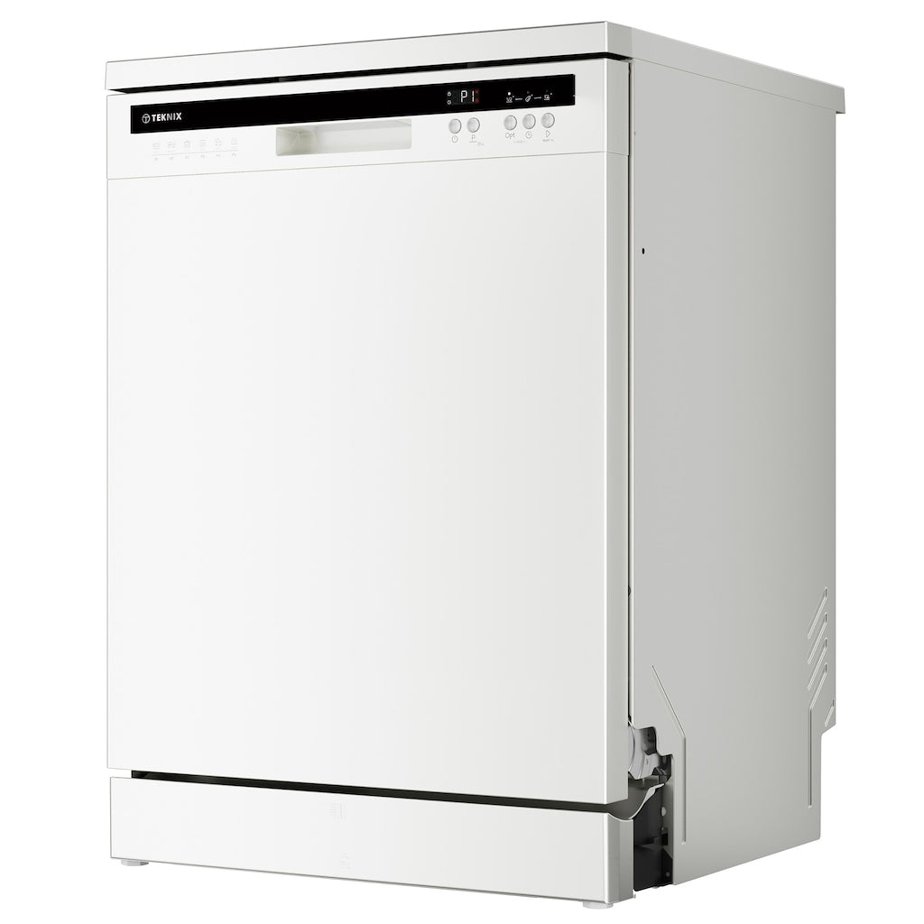 Teknix TX3FD618W 3 Series Freestanding 60cm Dishwasher - 15 Place Settings - Energy Class C - White