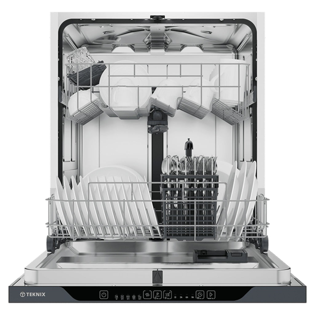 Teknix TXBD600 2 Series Fully Integrated 60cm Dishwasher - 15 Place Settings - Energy Class E