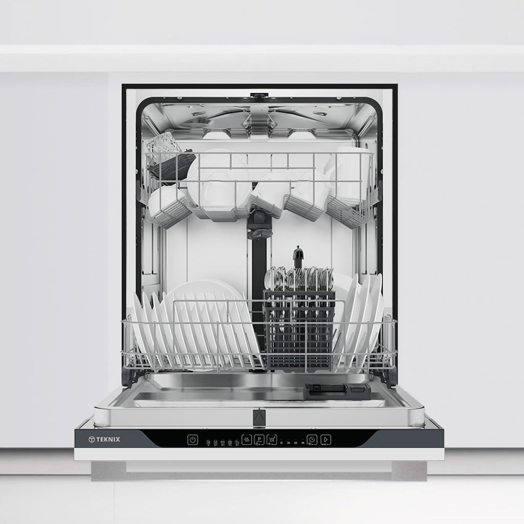 Teknix TXBD600 2 Series Fully Integrated 60cm Dishwasher - 15 Place Settings - Energy Class E