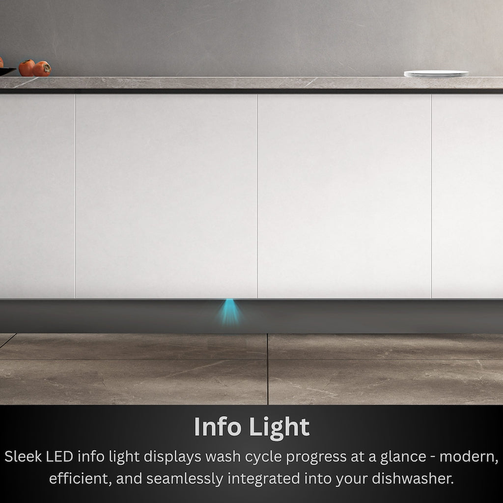 Teknix TXBD600 2 Series Fully Integrated 60cm Dishwasher - 15 Place Settings - Energy Class E