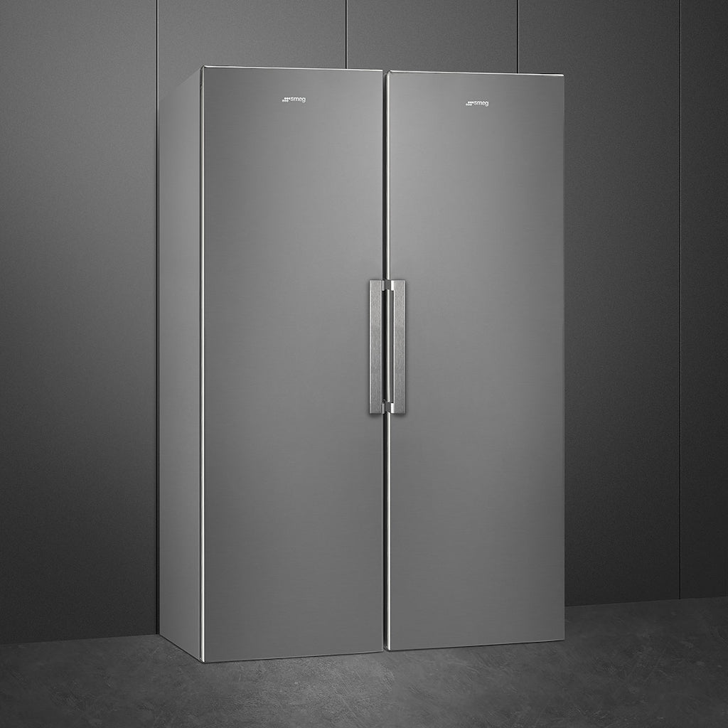 Smeg UKFS18EV2HX 60cm Larder Fridge, Stainless Steel
