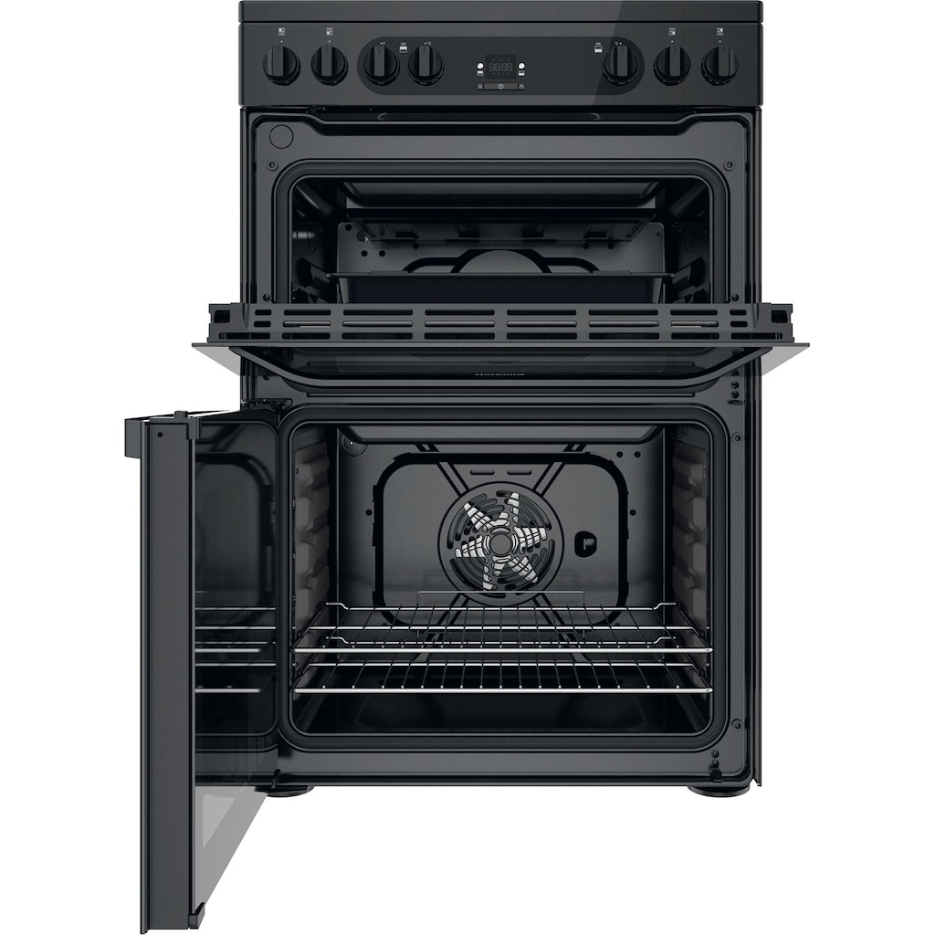 Hotpoint HDM67V92HCB/UK Double Cooker - Black