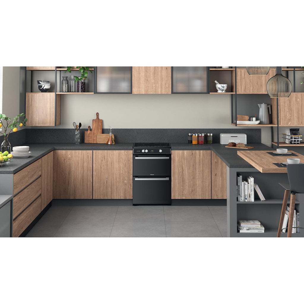 Hotpoint HDT67I9HM2C/UK Double Cooker - Black