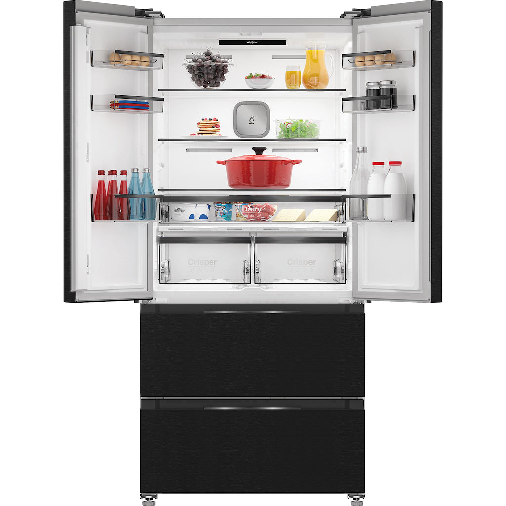 Whirlpool WHG2 6513 XK4UK Dual No Frost American Fridge Freezer with Fresh Lock